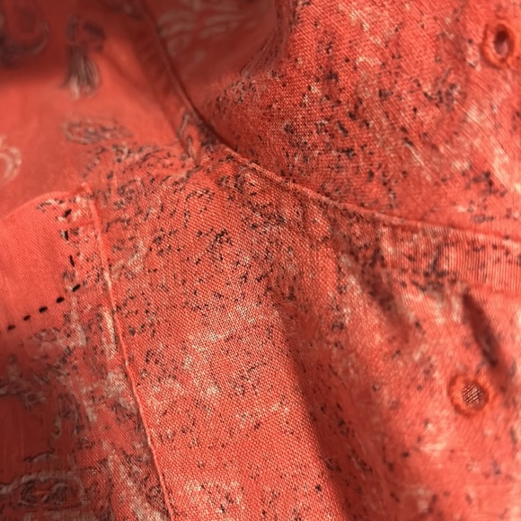 NAT Nast Men’s Linen American Fit Coral Combo Shirt size M - Picture 13 of 14